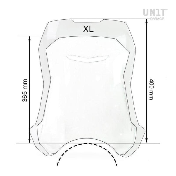 Parabrisas Touring Serie R9T de Unit Garage - Amarillo