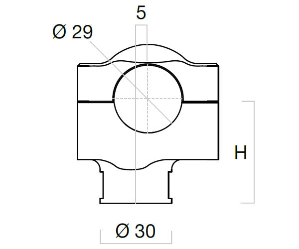 Rizoma BMW R9T Handlebar Risers Black 60mm