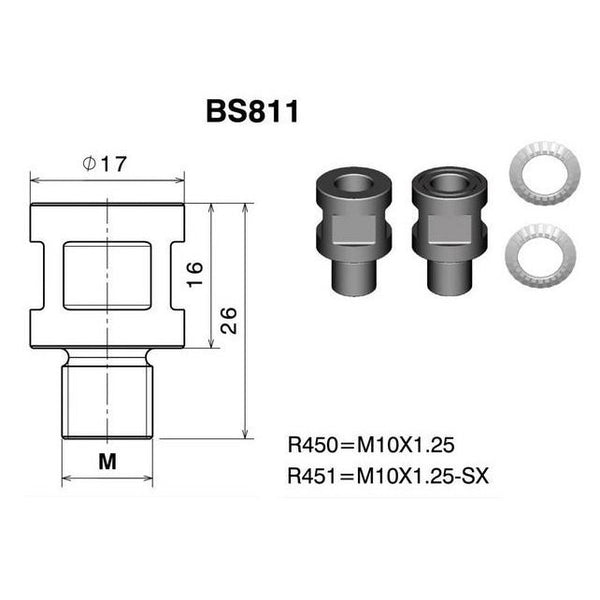 Rizoma BMW R9T Direct Mount Mirror Adapter