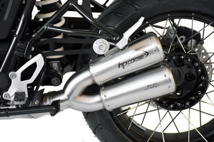HP Corse R9T Series GP-07 Dual Low Level Stainless Steel Silencer - Satin