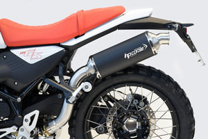 HP Corse R12 G/S SP-1 Short Titanium Silencer - Black FOR USE WITH PILLION FOOT PEGS ONLY