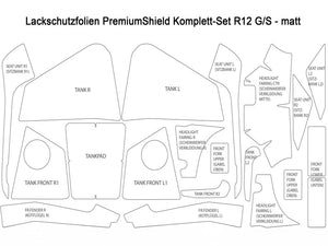 Wunderlich Premium Shield Paint Protection Sticker Set R12 G/S - Matt