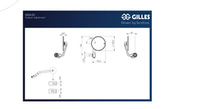 Gilles Tooling Moon Bar End Mirror