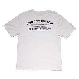 Pier City Cycles OG2 T Shirt - White/Black
