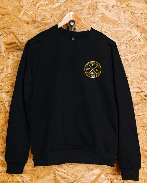 Pier City Cycles Original Sweatshirt - Black/Gold