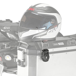 Givi Padlock With Retractable Wire and Combination Lock