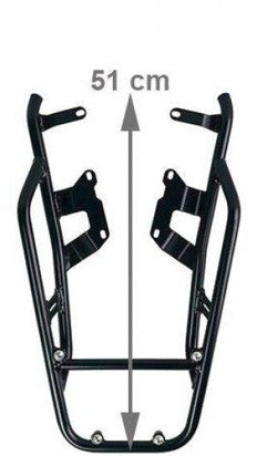 Baúl superior y portaequipajes de aluminio Atlas de la serie R9T de Unit Garage - Plateado
