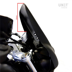 Unit Garage R9T Series Tall Windshield - Matt Black