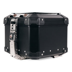 Baúl superior y portaequipajes de aluminio Atlas de la serie R9T de Unit Garage - Plateado