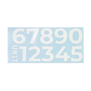 Unit Garage Number Board Numeral Sticker Set