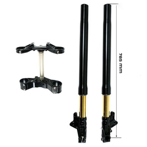 Kit de horquilla de altura estándar y abrazaderas triples Öhlins R9T USD (negro)