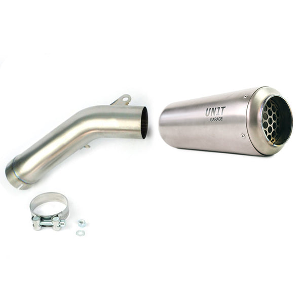 Unit Garage R9T Series Low Level Exhaust - Silver