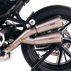Unit Garage R12 Series Titanium Double Low Level Exhaust