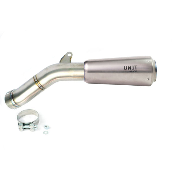 Unit Garage R9T Series Titanium Low Level Exhaust - Silver