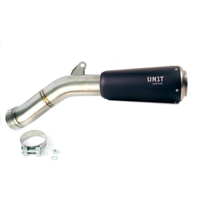 Unit Garage R9T Series Titanium Low Level Exhaust - Black