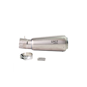 Unit Garage R12 Series Titanium Short Pipe - Silver