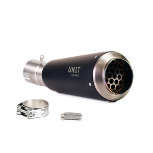 Unit Garage R12 Series Titanium Short Pipe - Black
