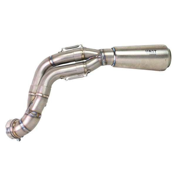 Unit Garage R9T Series Titanium High Level Exhaust - Silver