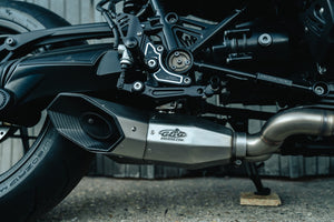G&G Bike BMW R9T Low Box Full DeCat Exhaust System - 2021+ Models