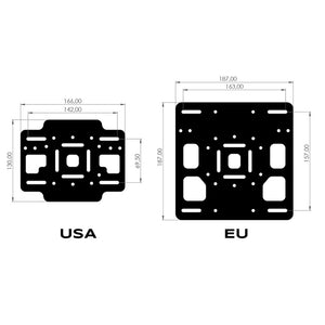 Unit Garage R12 Series Low Level Number Plate Holder