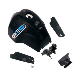 Unit Garage R9T Series Fuel Tank Paris Dakar DEUS Enduro Kit - Black