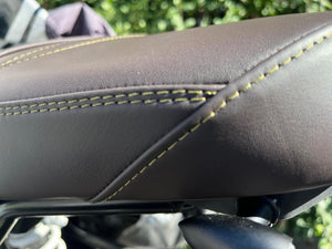 Unit Garage R9T Series Biposto GEL Seat - Brown Leather