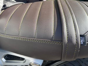 Unit Garage R9T Series Biposto GEL Seat - Brown Leather