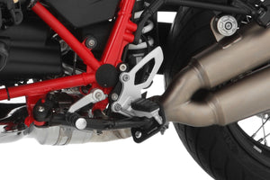 Wunderlich BMW R9T Rider Footpeg Lowering Kit Black - 2021+ Model