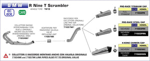 Arrow BMW R9T Racing Header Exhaust Pipes - Eliminates Cat