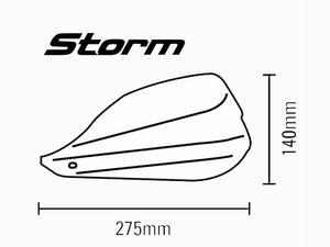 Barkbuster BMW R9T Storm Guard Blade Hand Guards - White