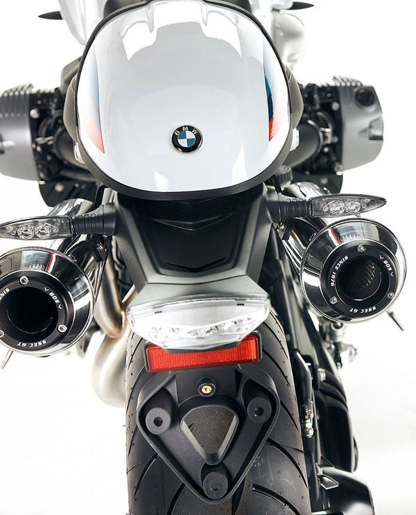 BOS BMW R9T Double Underseat Exhaust - Stainless Steel