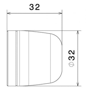 Rizoma Handlebar Bar Ends - Domed