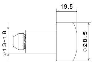Rizoma Handlebar Bar Ends - Cylindrical
