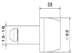 Rizoma Handlebar Bar Ends - Conical