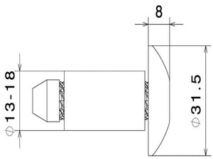 Rizoma Handlebar Bar Ends - Flat