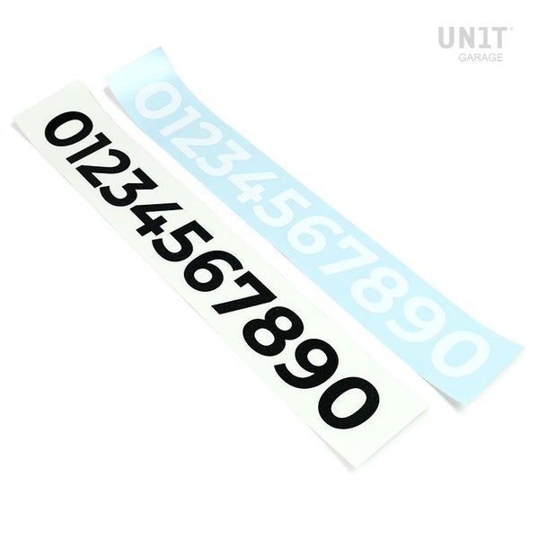 Unit Garage Number Board Stickers