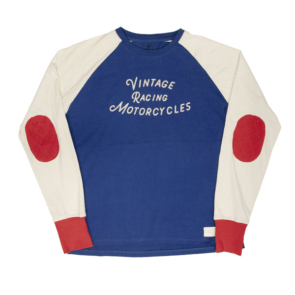 Age Of Glory Heritage Longsleeve Shirt - Royal Blue Off-White Red