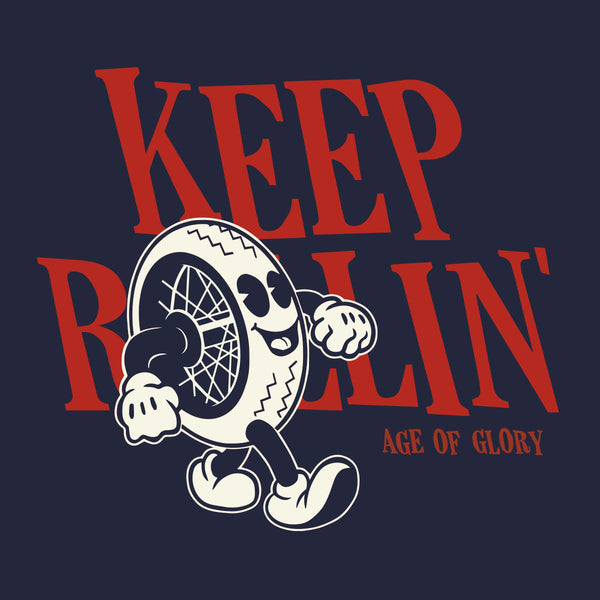Age Of Glory Keep Rollin' Shirt - Navy