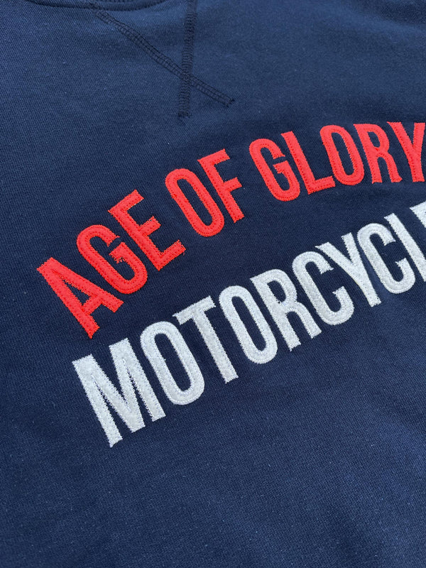 Age Of Glory Vintage Raglan V2 Sweatshirt - Navy