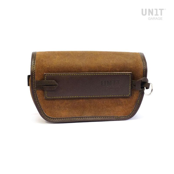 Unit Garage Sahara Handlebar Bag - Suede/Leather