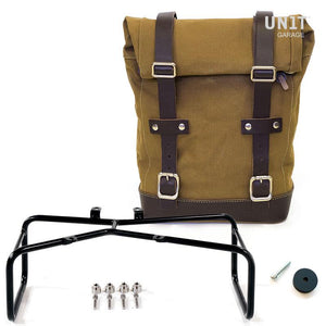 Unit Garage BMW R9T One Canvas Pannier & Double Asymmetric Luggage Rack