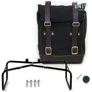 Unit Garage BMW R9T One Canvas Pannier & Double Asymmetric Luggage Rack