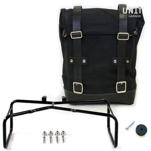 Unit Garage BMW R9T One Canvas Pannier & Double Asymmetric Luggage Rack