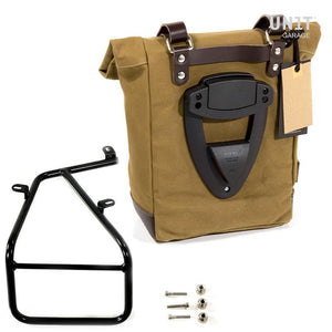 Unit Garage BMW R9T Canvas Pannier & Single Luggage Rack