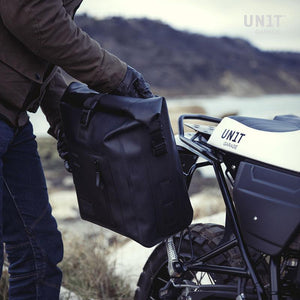 Unit Garage BMW R9T Two Khali TPU Panniers & Double Symmetrical Luggage Rack