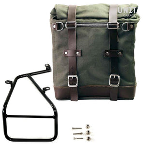 Unit Garage R9T Series Scram Canvas Pannier & Single Luggage Rack