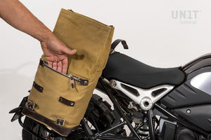 Unit Garage BMW R9T Canvas Pannier & Single Luggage Rack