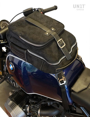 Unit Garage BMW R9T Tank Bag - Waxed Suede