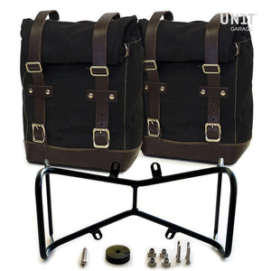 Unit Garage BMW R9T Two Canvas Panniers & Double Symmetrical Luggage Rack