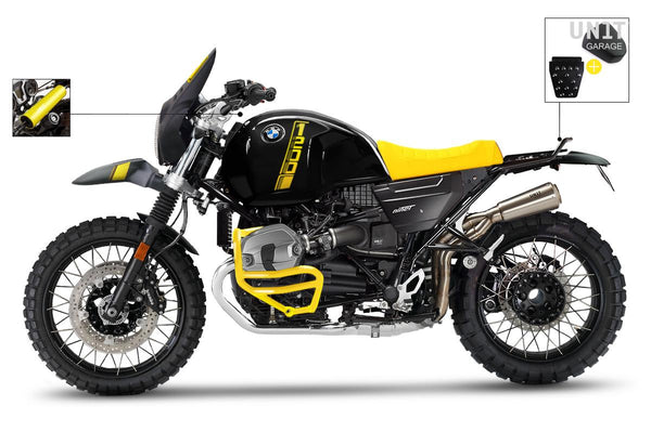 Unit Garage BMW R9T Paris Dakar 40th Kit With Accessories